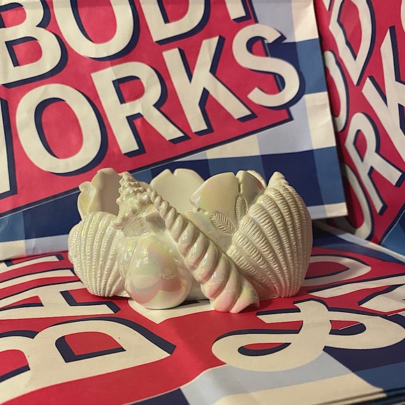 Bath & Body Works Accents Seashell Candle Holder Sea Shell Bath